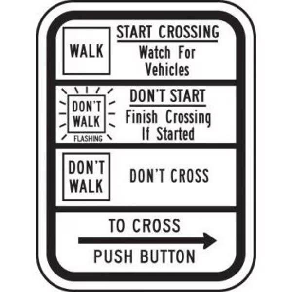 Accuform BICYCLE PEDESTRIAN SIGN FRR718RA FRR718RA - main